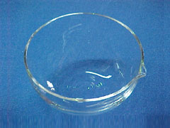 透明石英ガラス/蒸発皿（丸底・平底）